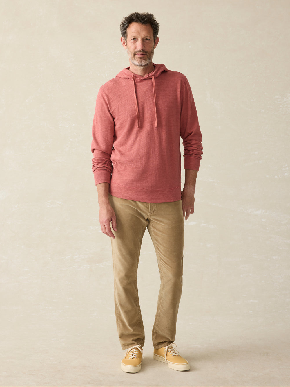 Faherty Sunwashed Hoodie -Fall Red