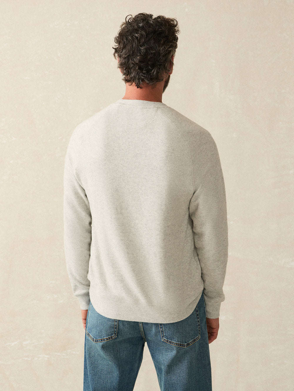 Faherty Legend Sweater-Heather Grey