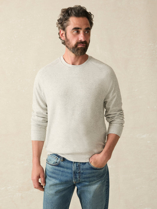 Faherty Legend Sweater-Heather Grey