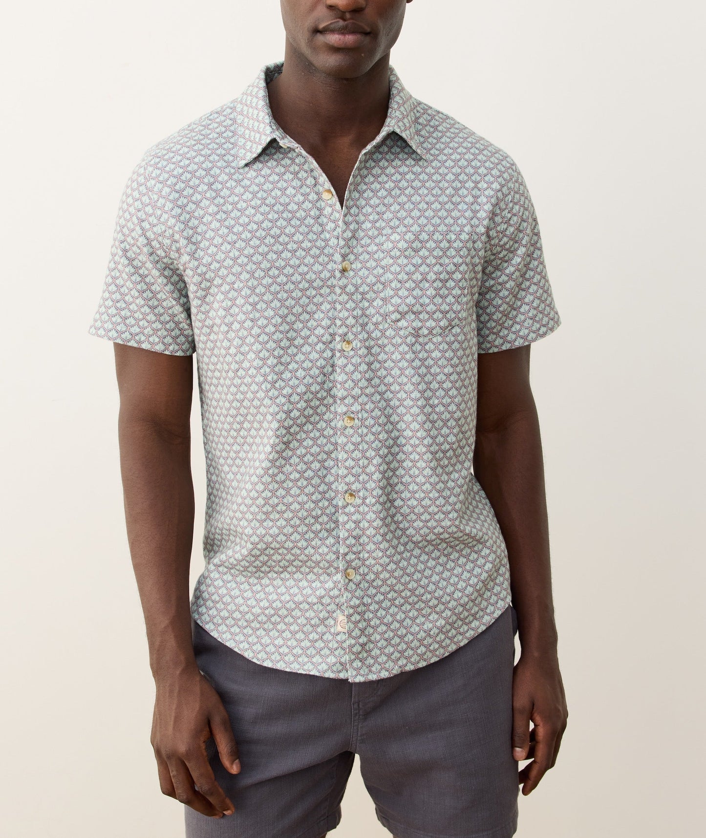 Marine Layer Classic Stretch Salvage Shirt-Agave