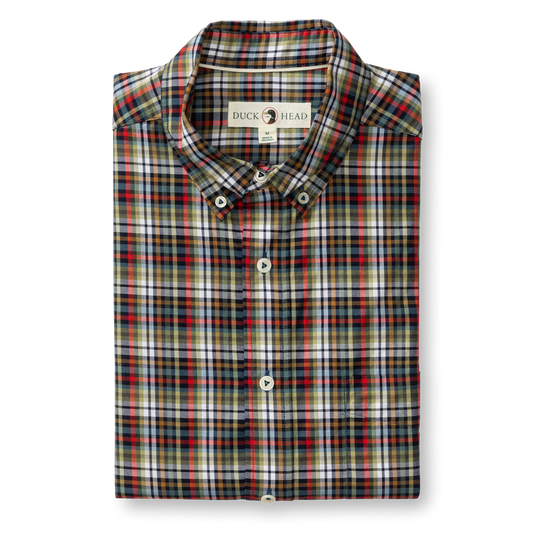 Duck Head Cotton Twill Sport Shirt
Baley Plaid Maritime Blue