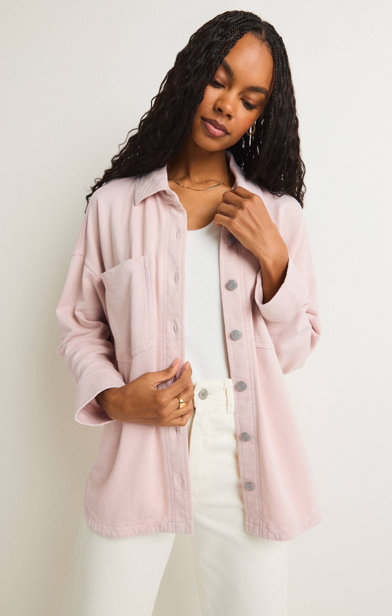 ZSupply All Day Knitt Jacket -Rose