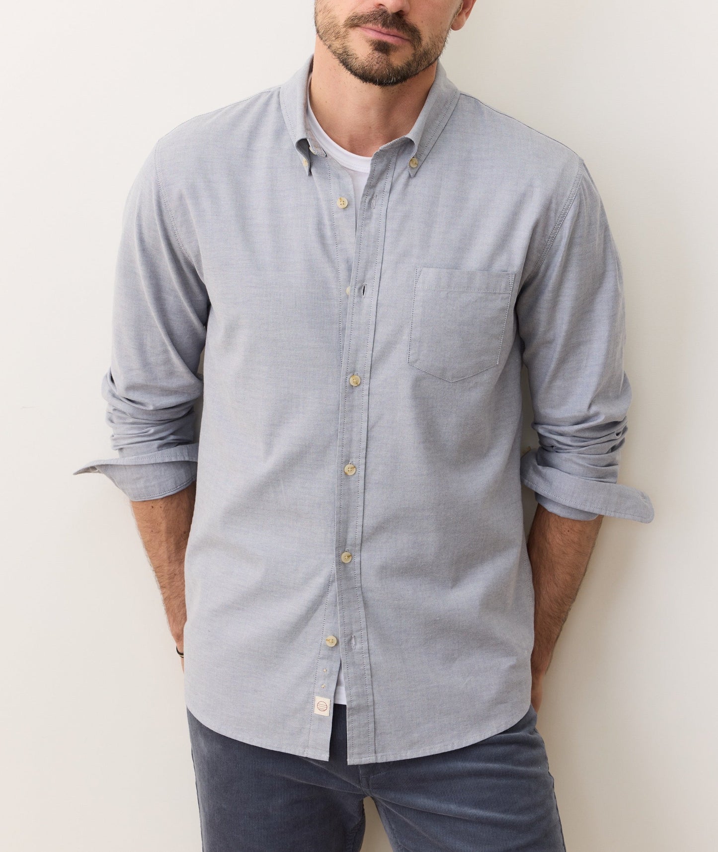 Marine Layer California Oxford Shirt-Vintage Indigo