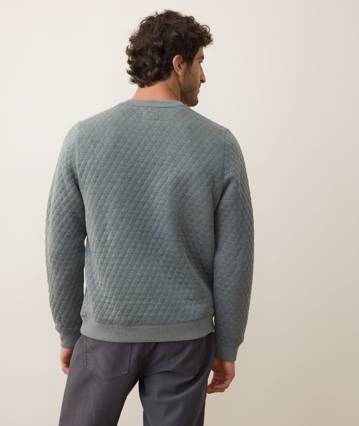 Marine Layer Corbet Crewneck -Dusty Pine
