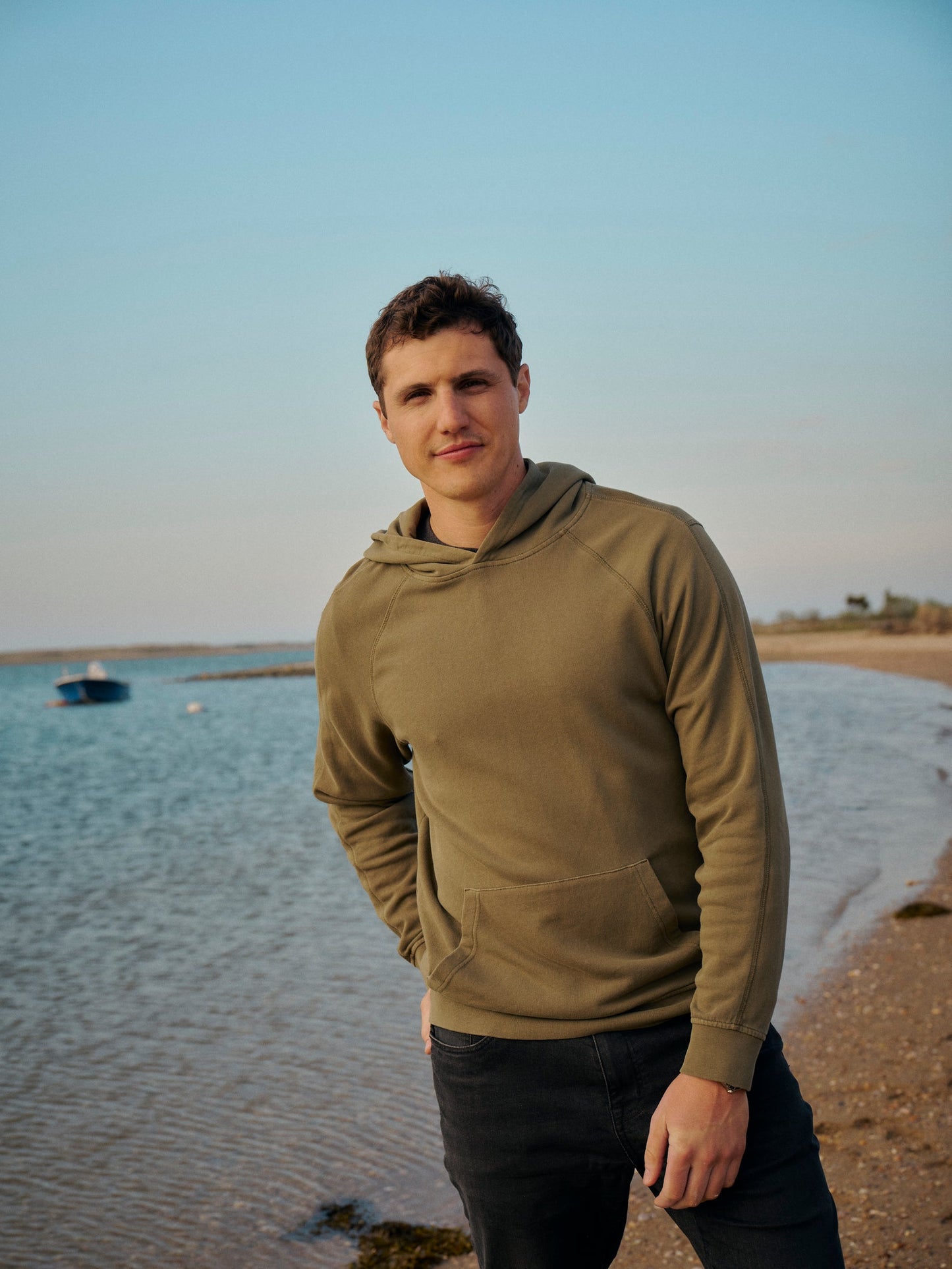 Fair Harbor Saltaire Hoodie-Olive