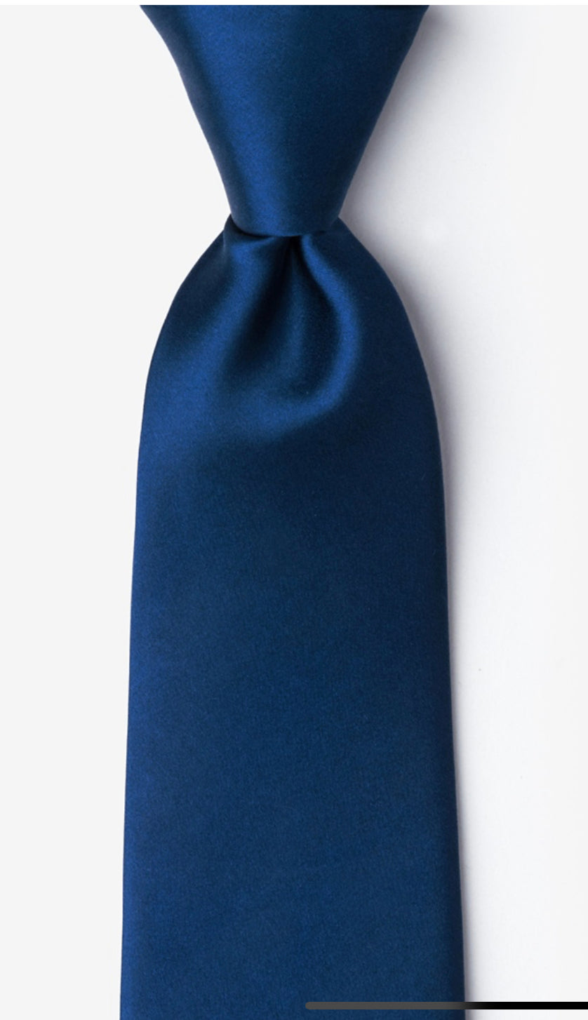 Tie Navy Blue Ex. Long