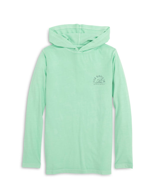 Youth Fish Hippie Hoodie -Spring Mint